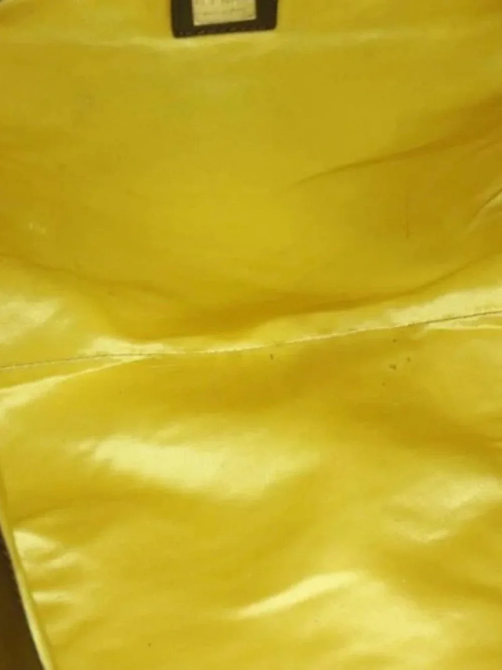 FENDI Shoulder Bag Wool Yellow Auth BD1221 - Picture 10 of 16